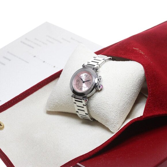 CARTIER Mispacha W3140008 pink Dial Quartz Ladies Watch_863850 - Picture 4 of 7